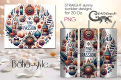 Boho style Inscription| Hippie Straight Skinny Tumbler PLUS Product Image 1