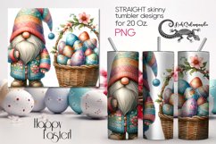 Easter gnome | Straight Skinny tumbler Sublimation PLUS Product Image 1