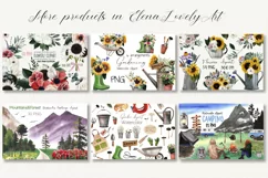 Daisies clipart|Sublimation design|Flower bouquet PNG Product Image 6