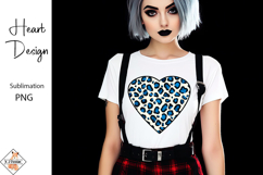 Blue Heart Sublimation Design Product Image 1