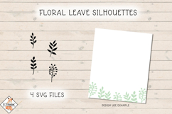 Floral Leave Silhouettes SVG Product Image 1