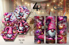 Watercolor Coffee Gnome | 4 Sublimation Tumbler Designs PLUS Product Image 1