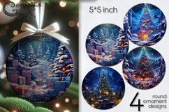Fairy tale Christmas | Xmas round ornaments sublimation PL Product Image 1