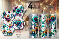 Mom's design | 4 Mother's day Skinny tumbler sublimation Product Image 1