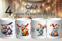 Easter rabbit | 4 Spring Sublimation Mug designs P Product Image 1