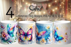 Fairy Butterfly | 4 fantasy mug Sublimation designs PLUS Product Image 1
