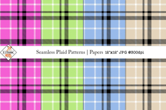 Seamless Plaid Patterns | Digital Papers Product Image 1