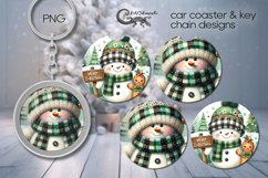 Christmas gingerbread | Car coaster &amp; key chain deisgn PLUS Product Image 1