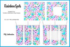 Rainbow Spots Tumbler Sublimation Designs Product Image 1