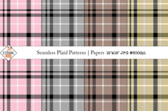 Seamless Plaid Patterns | Digital Papers Product Image 1