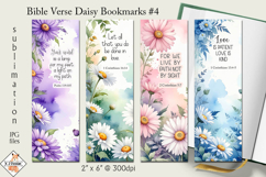 Bible Verse Daisy Bookmark Designs #4| Sublimation Product Image 1