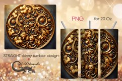 Metallic pattern design | Straight Skinny Tumbler PLUS Product Image 1