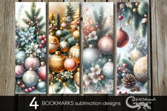 Christmas balls | Xmas bookmarks sublimation design P Product Image 1