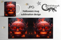 Halloween with lava | gothic Sublimation Mug design, PLUS Product Image 1