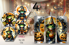Halloween character | spooky Skinny tumbler sublimation Product Image 1