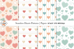 Seamless Hearts Patterns | Papers Product Image 1