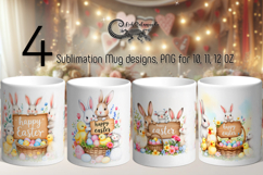 Watercolor Easter | spring Sublimation Mug design PLUS Product Image 1