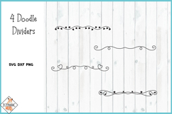 Doodle Dividers SVG DXF PNG Product Image 1