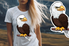 Set of vector cute kid animals of USA Product Image 8