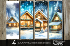 Christmas moods | Xmas bookmarks sublimation design P Product Image 1