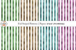 Foil Striped Patterns| Digital Papers Product Image 1