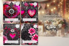 Valentine vintage | 4 gothic Money Card Sublimation designs Product Image 1