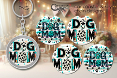 Dogs mom | pets Car coaster &amp; key chain designs PL Product Image 1