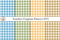 Seamless Gingham Patterns SVG | Digital papers Product Image 1