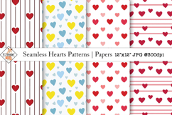 Seamless Heart Patterns | Papers Product Image 1