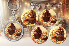 Easter cake | car coaster &amp; key chain sublimation design PL Product Image 1