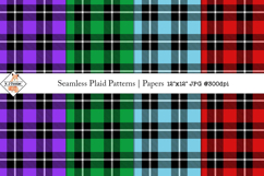Seamless Plaid Patterns | Digital Papers Product Image 1