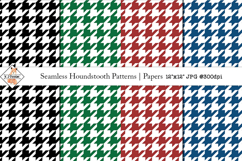 Seamless Houndstooth Patterns | Digital papers Product Image 1