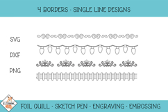 Borders - SVG for Foil Quill | Single Line Designs Product Image 1