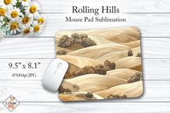 Rolling Hills mouse pad sublimation design Product Image 1