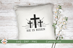 He Is Risen SVG | Christian Easter Designs Product Image 1