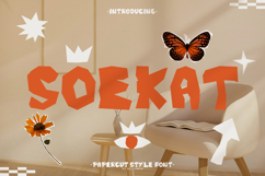 Soekat - Papercut style font Product Image 1