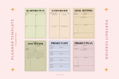 Printable Daily, Project, Goal Planner Template Set Product Image 4