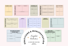 Printable Gratitude &amp; Manifestation Planner Templates Product Image 1