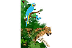 Jungle Animals Corner &amp; Border Clipart Bundle Product Image 5