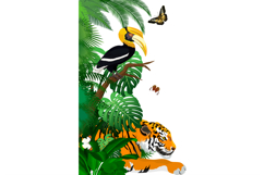 Jungle Animals Corner &amp; Border Clipart Bundle Product Image 11