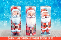 Santa ClausTumbler Design Sublimation. 20 oz, PNG. Product Image 1