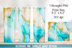 Alcohol ink Tumbler Design Sublimation. 20 oz, PNG. Product Image 6