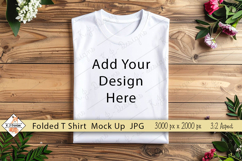 Folded T Shirt Mockup Photo JPG | Background Product Image 1