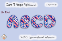 Stars N Stripes Alphabet PNG Letters Product Image 1