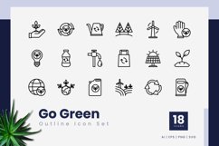 Go Green Outline Icons Product Image 1