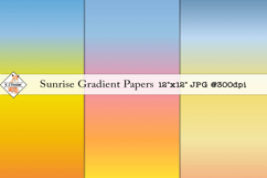 Sunrise Gradient Papers | Backgrounds Product Image 1
