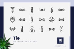Tie Outline Icons Product Image 1