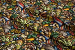PARAGUAY Seamless Pattern | Doodle Vector Tile Background Product Image 2
