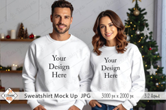 Christmas Man &amp; Ladies Sweatshirt mock up jpg Product Image 1