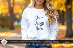 Fall Sweat Shirt Mock Up Photo JPG | Background Product Image 1